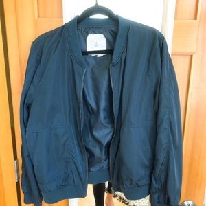 ANTHROPOLOGIE (hei hei) dark green bomber